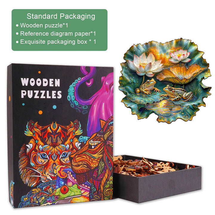 Lotus Serenade-2 Wooden Jigsaw Puzzle