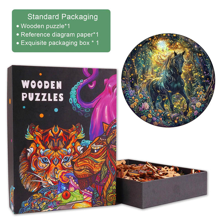 Forest Horse Wooden Jigsaw Puzzle