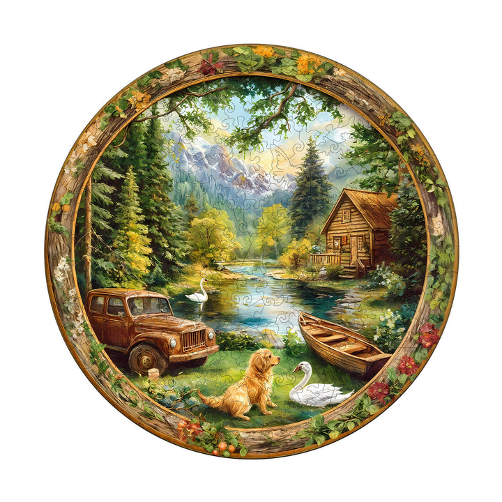 Lakeside Melody Wooden Jigsaw Puzzle