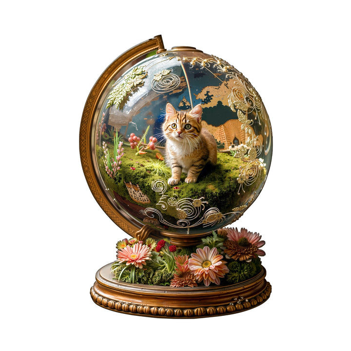 Cat's Planet Wooden Jigsaw Puzzle