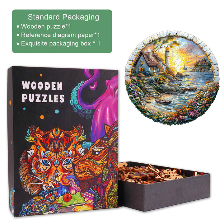 3D Sea island Wooden Jigsaw Puzzle