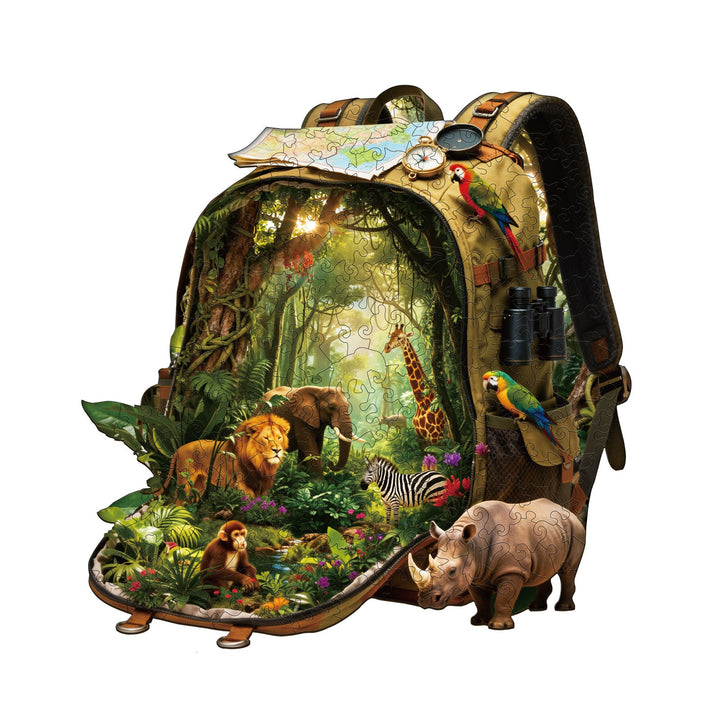 Rainforest Quest Wooden Jigsaw Puzzle