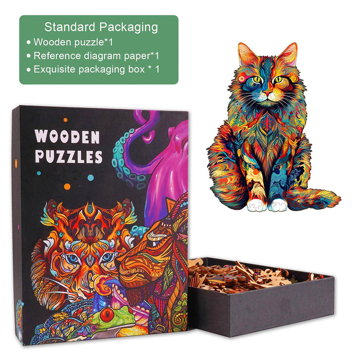 Maine Coon Wooden Jigsaw Puzzle