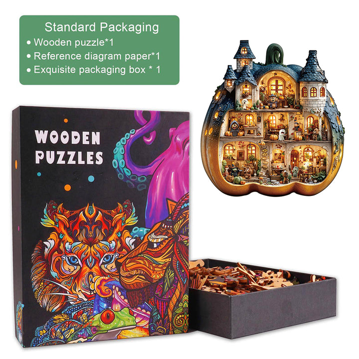 Bear's House - Pumpkin Wooden Jigsaw Puzzle