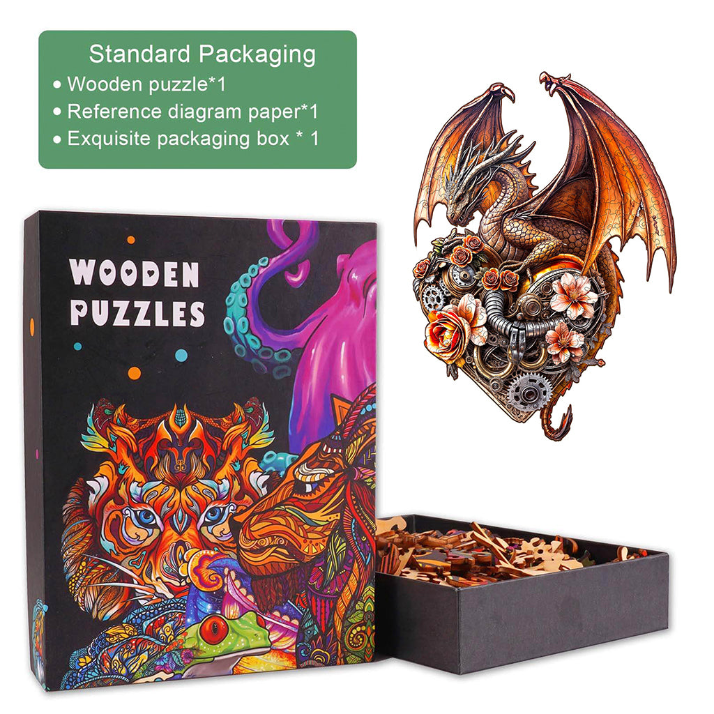 Dragon Heart Machina Wooden Jigsaw Puzzle