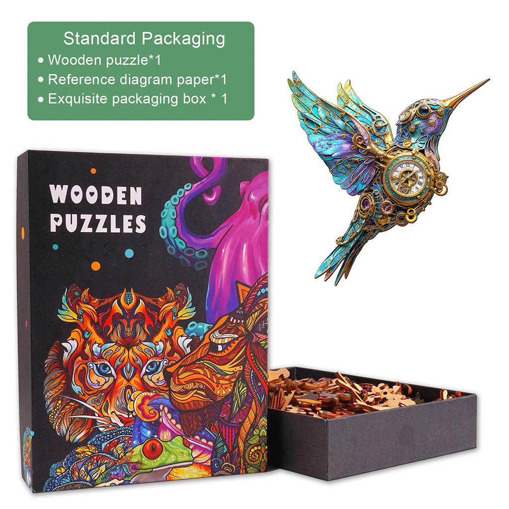 3D Mechanical Hummingbird Wooden Jigsaw Puzzle