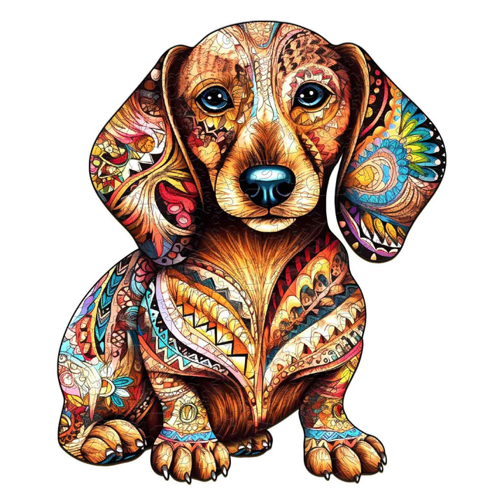 Dachshund 3 Wooden Jigsaw Puzzle-Woodbests