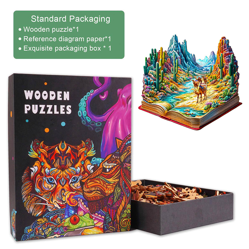Vibrant Wilderness Wooden Jigsaw Puzzle