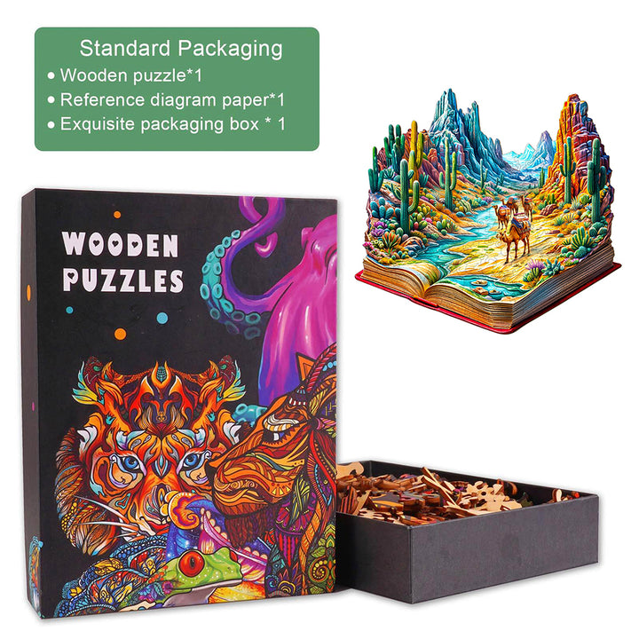 Vibrant Wilderness Wooden Jigsaw Puzzle