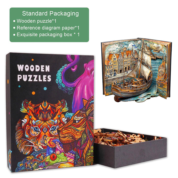 Paper channel Wooden Jigsaw Puzzle