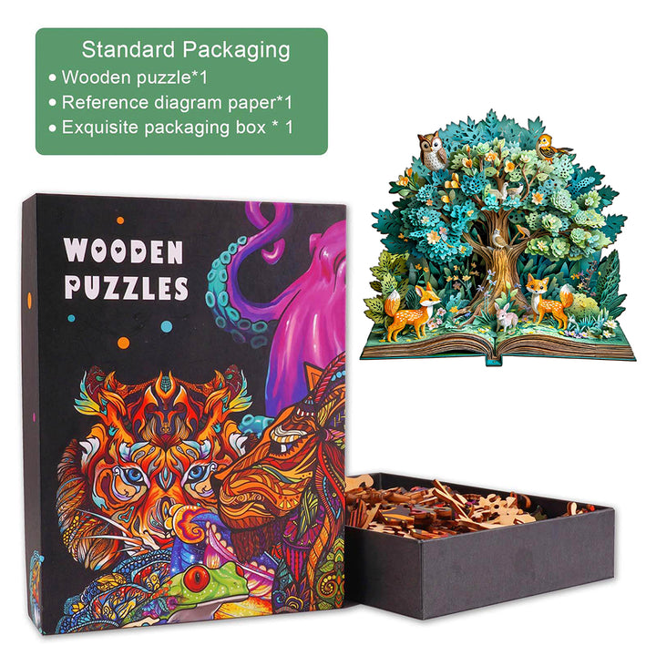 3D Forest Tales Wooden Jigsaw Puzzle
