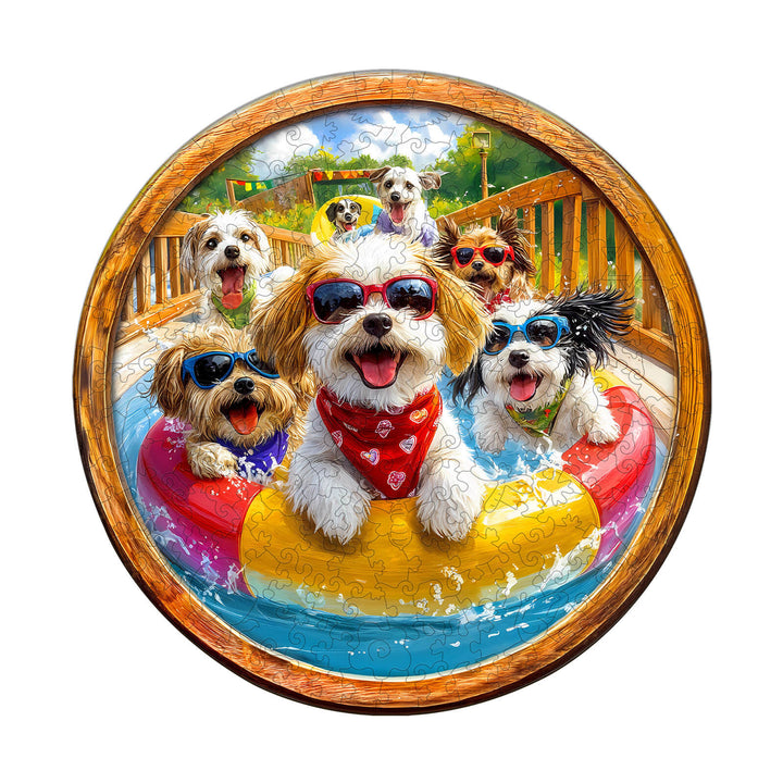 Happy Dogs Wooden Jigsaw Puzzle