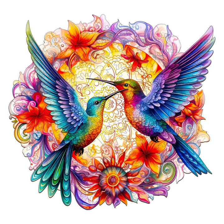Hummingbirds-2 Wooden Jigsaw Puzzle - Woodbests