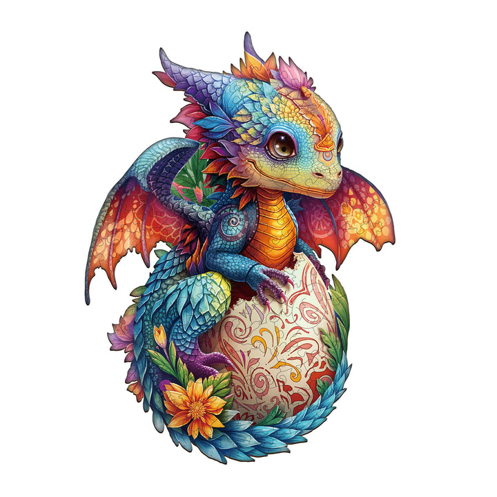 Colorful dragon Wooden Jigsaw Puzzle