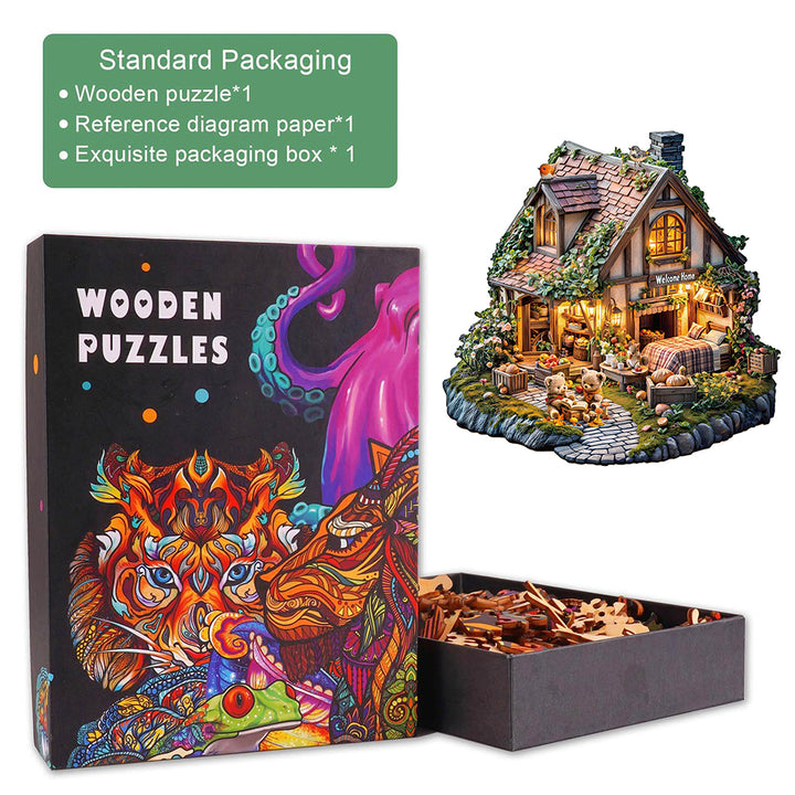 Bear's house Wooden Jigsaw Puzzle