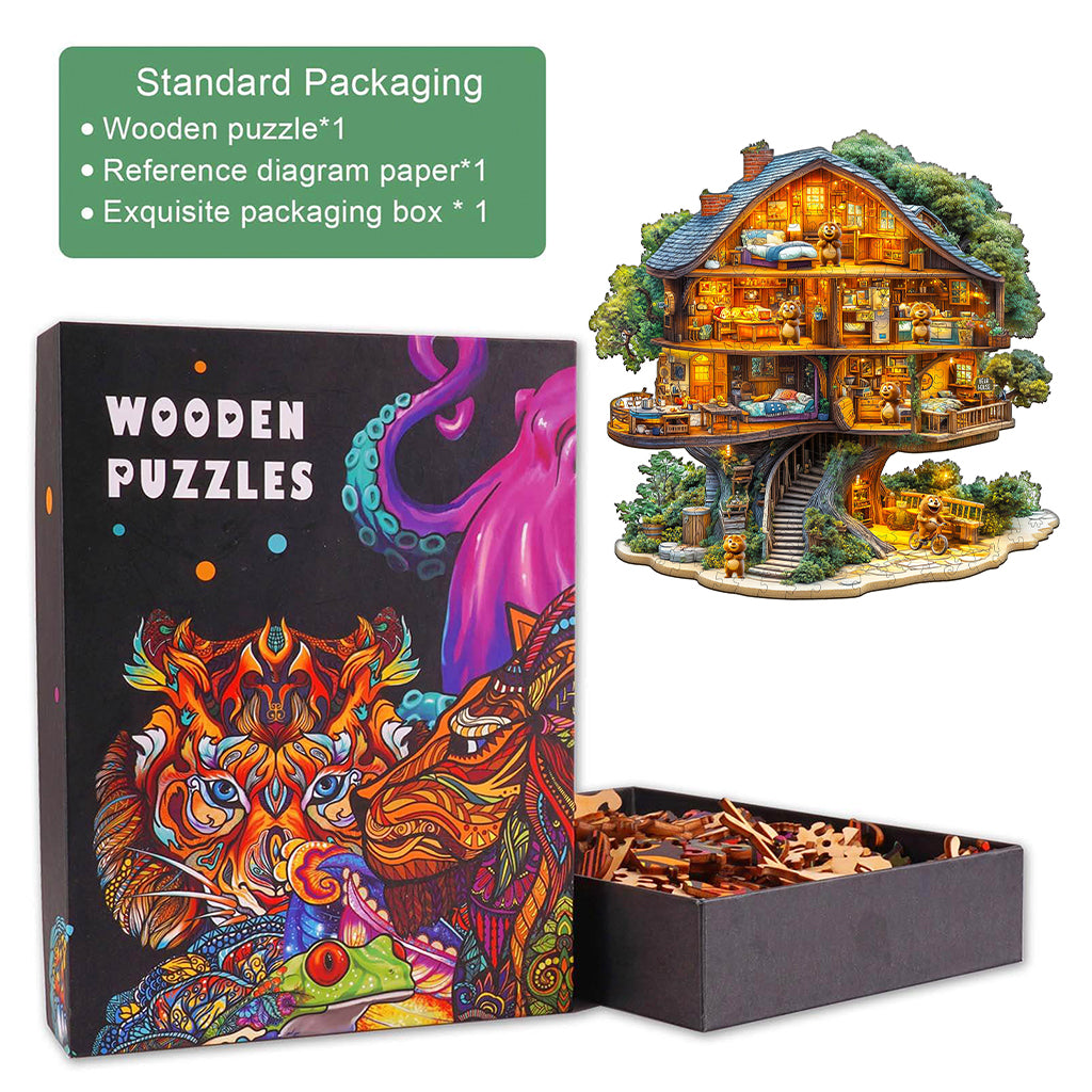 Bear House Wooden Jigsaw Puzzle