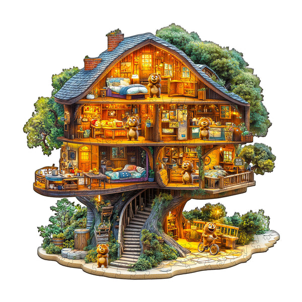 Bear House Wooden Jigsaw Puzzle