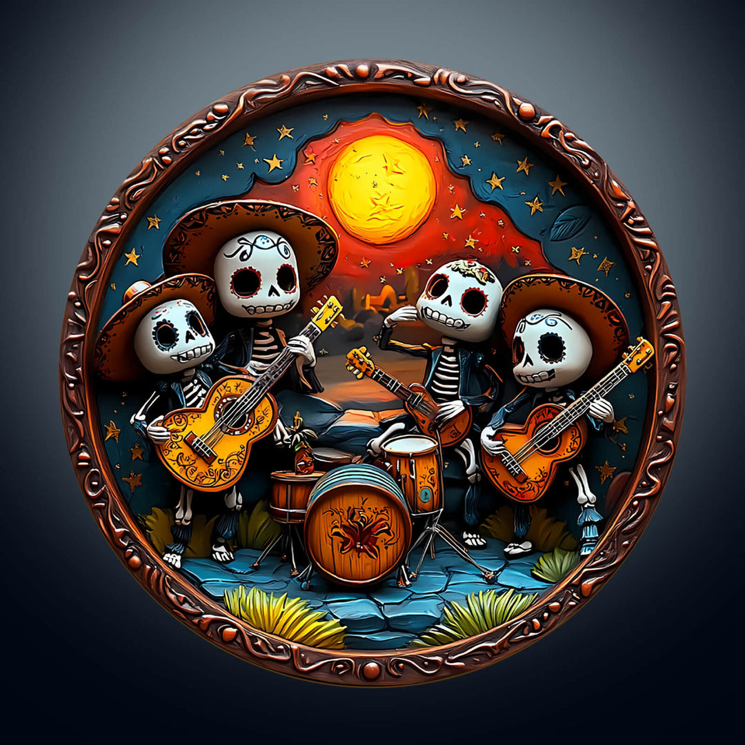 3D Mexican Bands Wooden Jigsaw Puzzle - By Woodbests