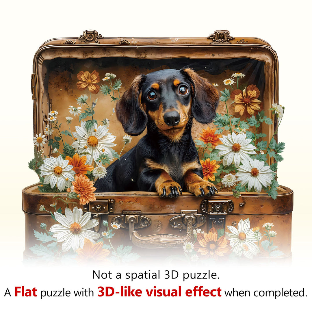 Puppy's Adventure Wooden Jigsaw Puzzle