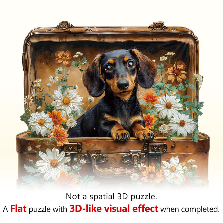 Puppy's Adventure Wooden Jigsaw Puzzle