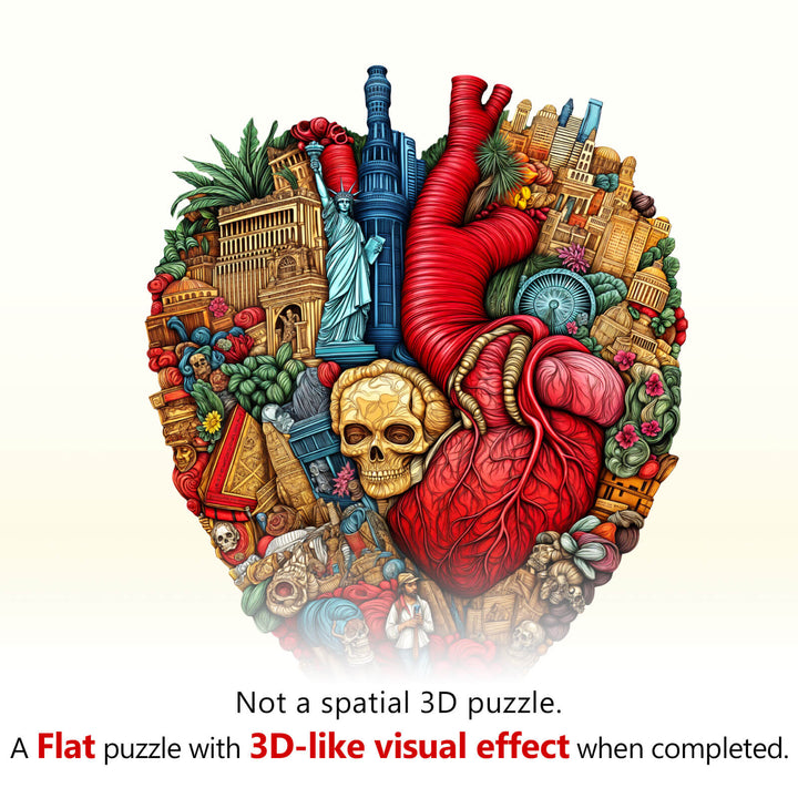 Heart of the City Wooden Jigsaw Puzzle