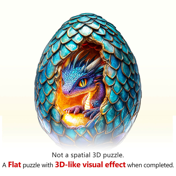 Draconic Rebirth-3  Wooden Jigsaw Puzzle