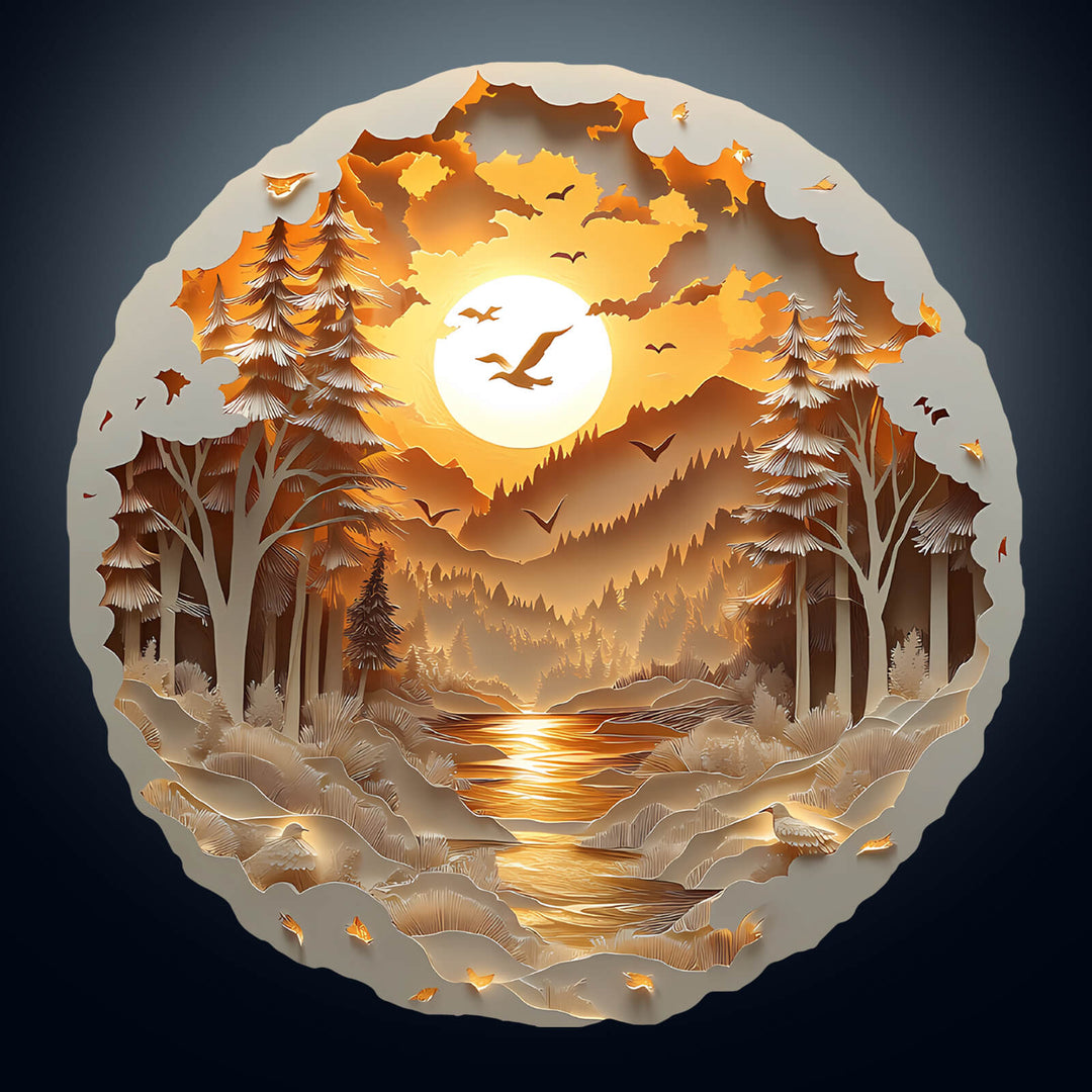 3D Paper Scenery Wooden Jigsaw Puzzle - By Woodbests