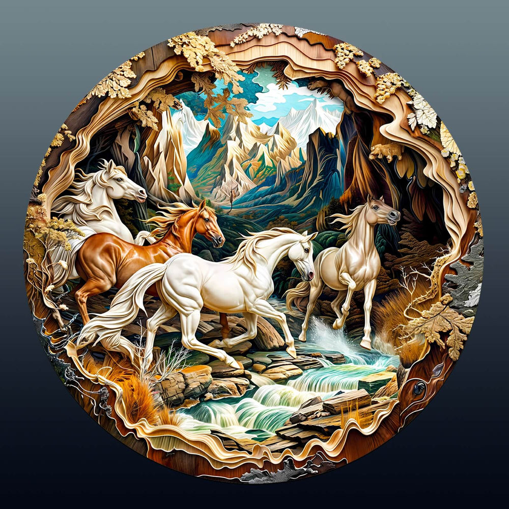3D Horse Wooden Jigsaw Puzzle - By Woodbests