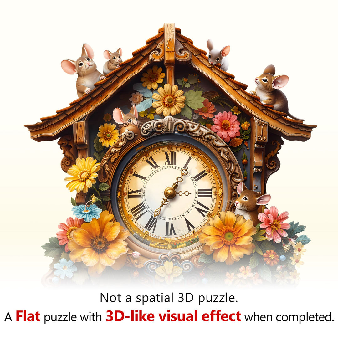 Nature's Clockwork Wooden Jigsaw Puzzle