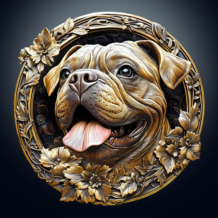 3D Metal French Bulldog Wooden Jigsaw Puzzle - Woodbests