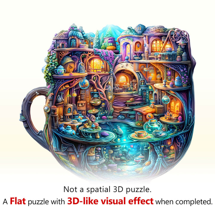 Enchanted Teapot Wooden Jigsaw Puzzle