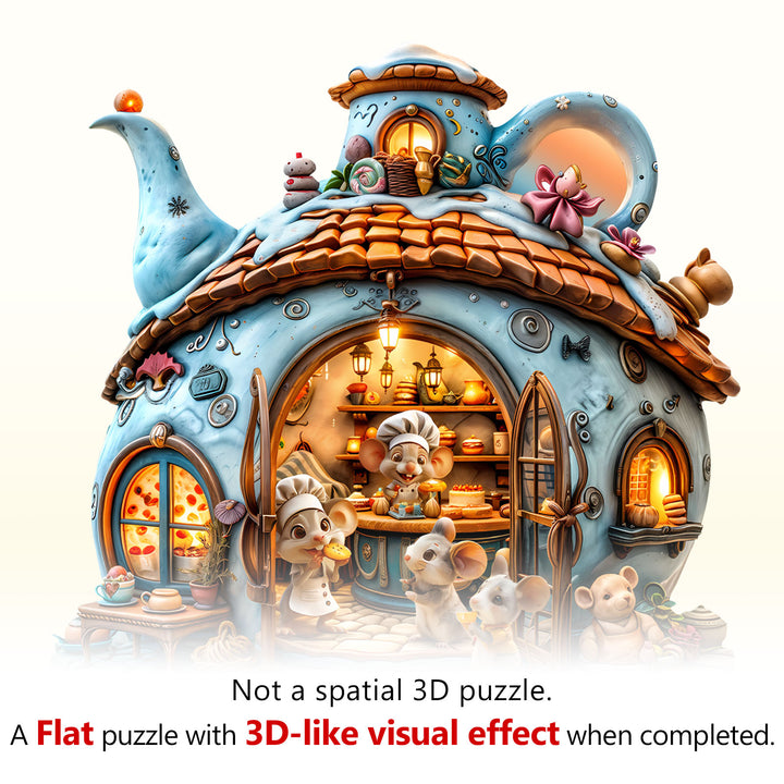 Mouse's Shop Wooden Jigsaw Puzzle