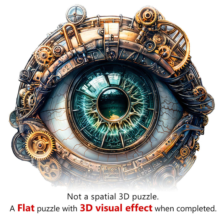 3D Mechanical eyes Wooden Jigsaw Puzzle