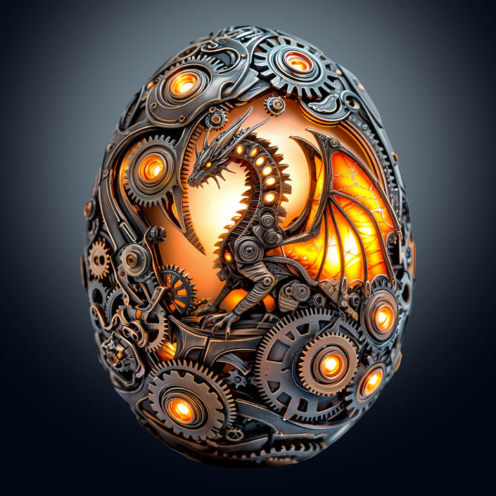 Mechanical Dragon Egg Wooden Jigsaw Puzzle