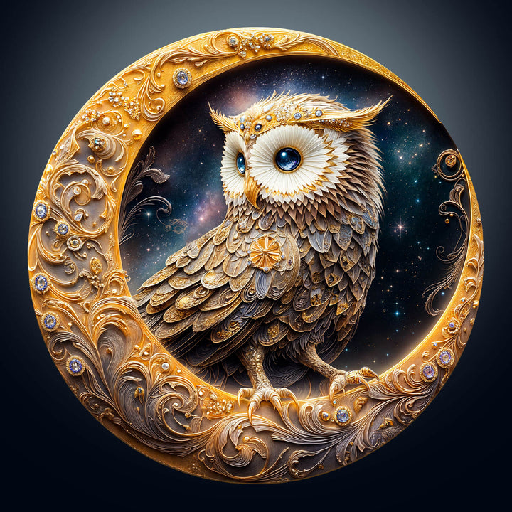 Crescent Owl Wooden Jigsaw Puzzle
