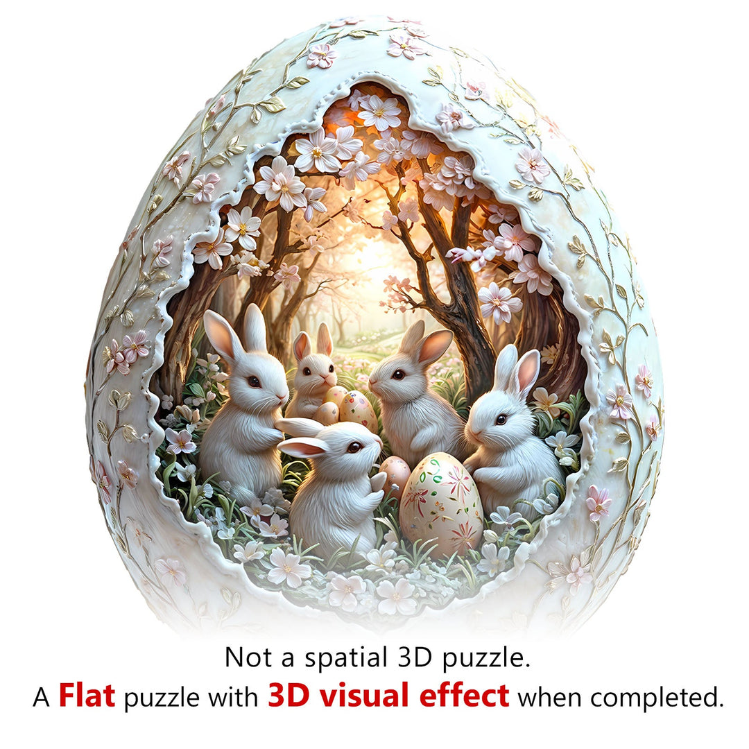 Wonderland Easter-6 Wooden Jigsaw Puzzle