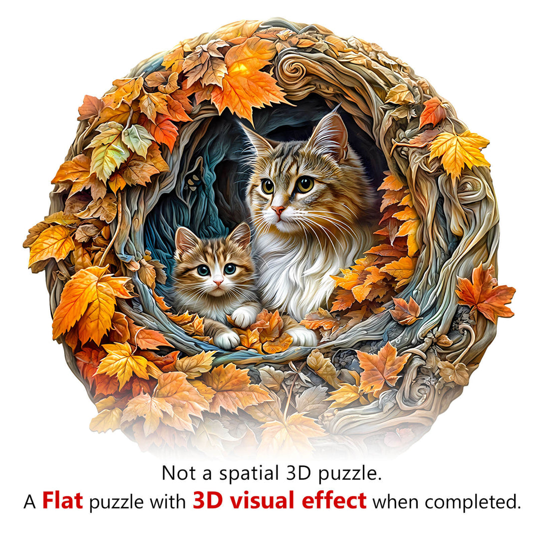 3D cat mom Jigsaw Puzzle