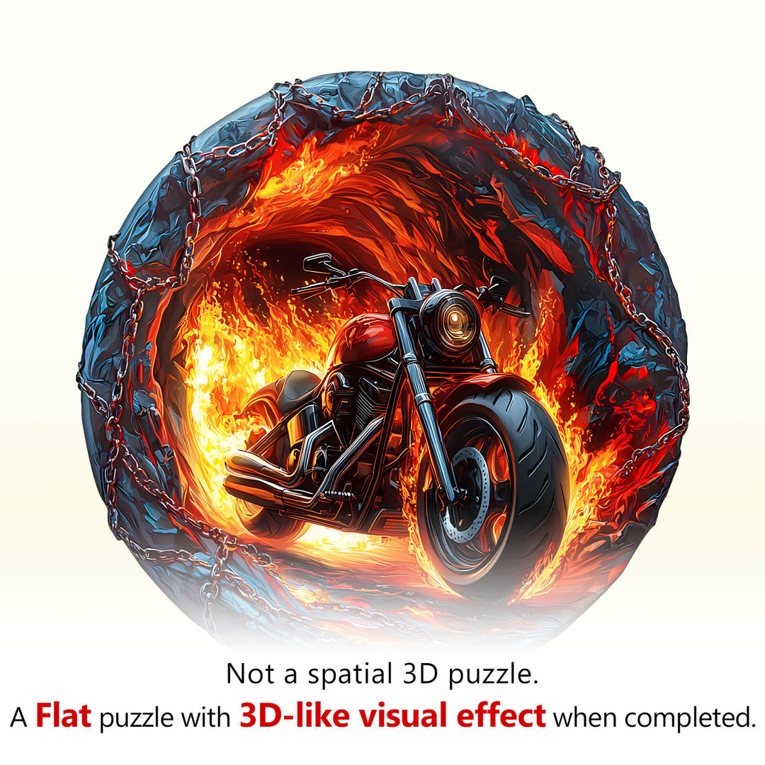 Fiery Escape Wooden Jigsaw Puzzle