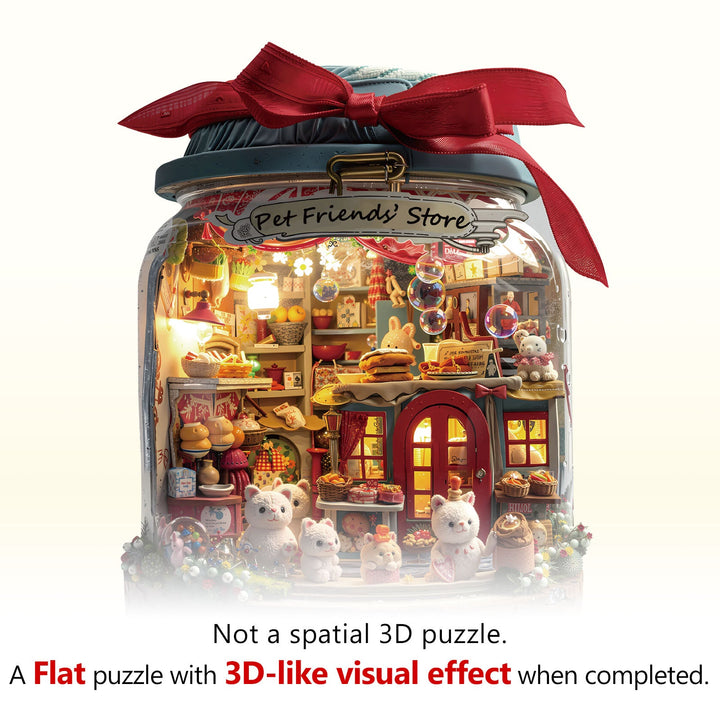 Pet Friends'Store Wooden Jigsaw Puzzle