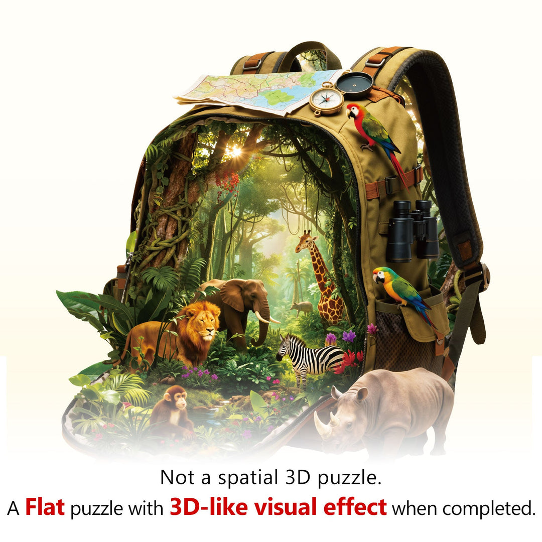 Rainforest Quest Wooden Jigsaw Puzzle