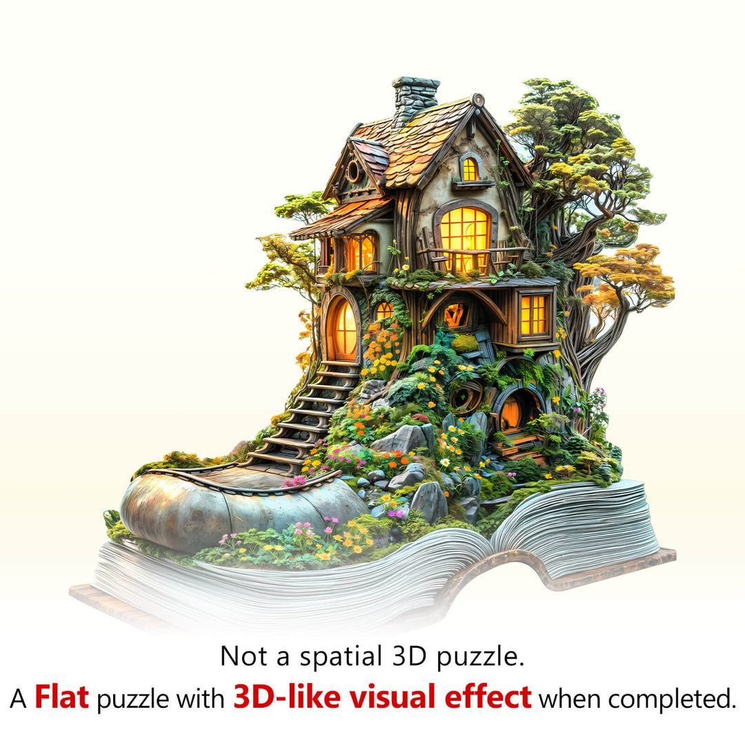 Treehouse Dream Wooden Jigsaw Puzzle
