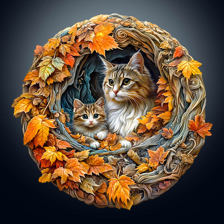 3D cat mom Jigsaw Puzzle