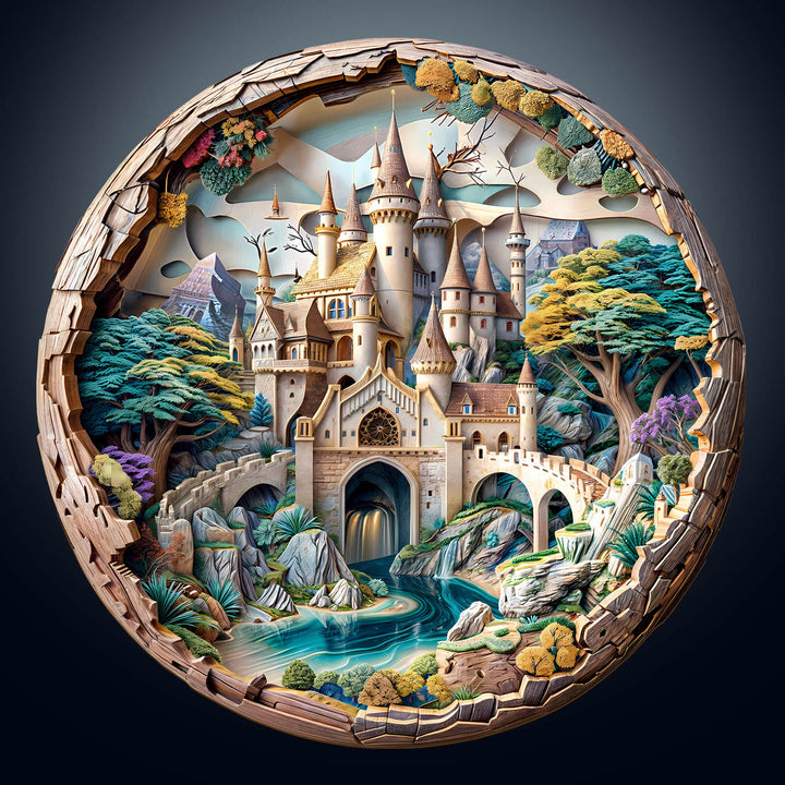 3D Castle Wooden Jigsaw Puzzle - Woodbests
