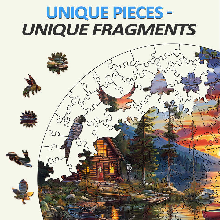 Canoe Lake-2 Wooden Jigsaw Puzzle - By Woodbests