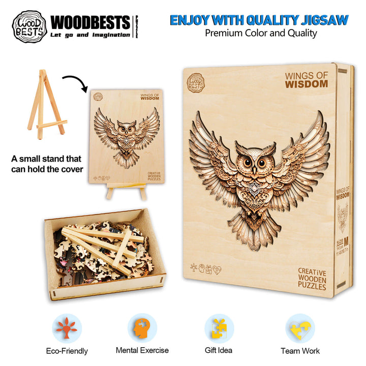 Wings of Wisdom Wooden Jigsaw Puzzle