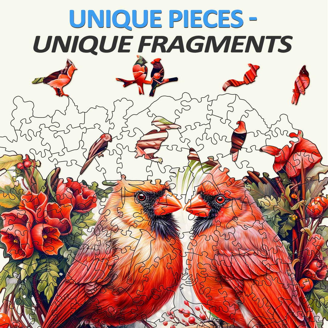 Cardinal Wooden Jigsaw Puzzle - Woodbests