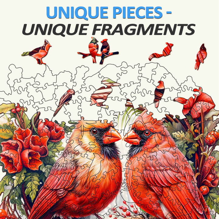 Cardinal Wooden Jigsaw Puzzle - Woodbests