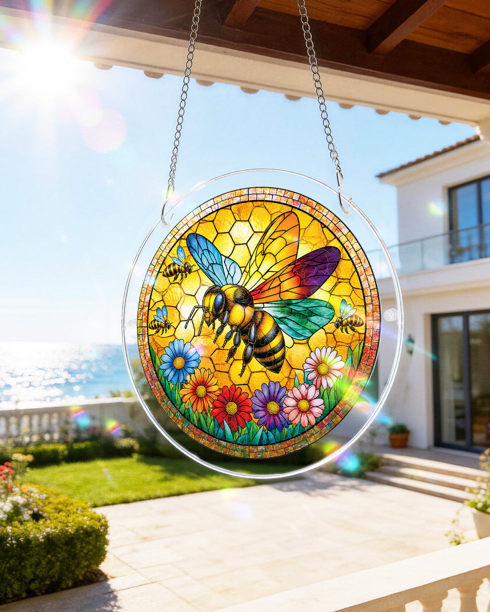 Acrylic Jigsaw Puzzle Suncatcher - Sunshine Bee