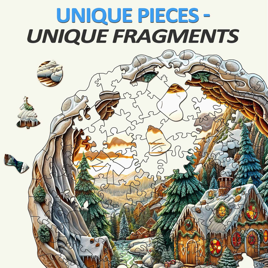 3D Christmas House-2 Wooden Jigsaw Puzzle - By Woodbests