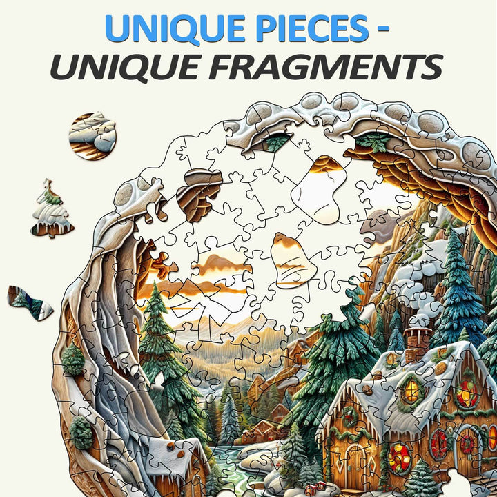 3D Christmas House-2 Wooden Jigsaw Puzzle - By Woodbests